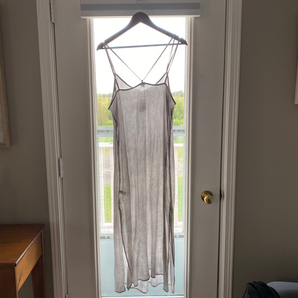 Aerie light grey tie dye cover up dress - Picture 2 of 6